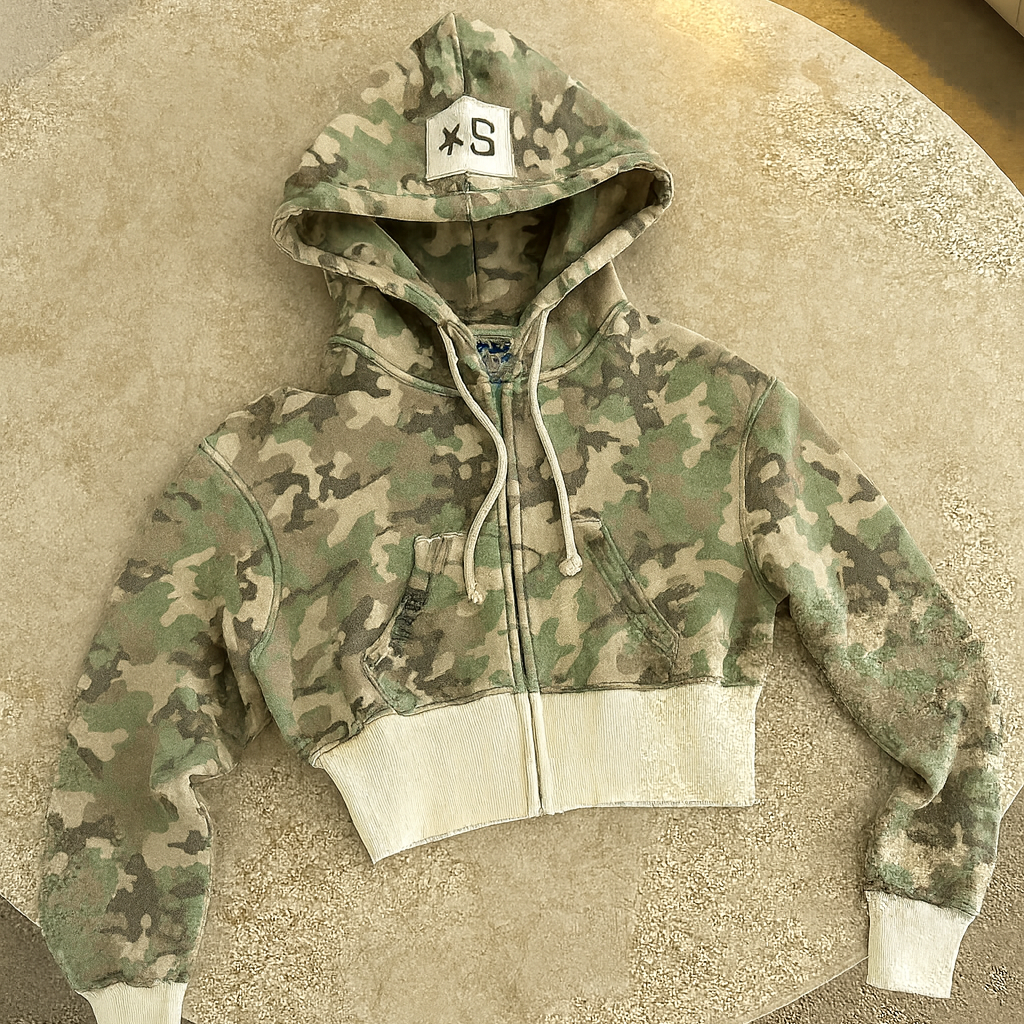 "Camo Star" Zip Up Hoodie