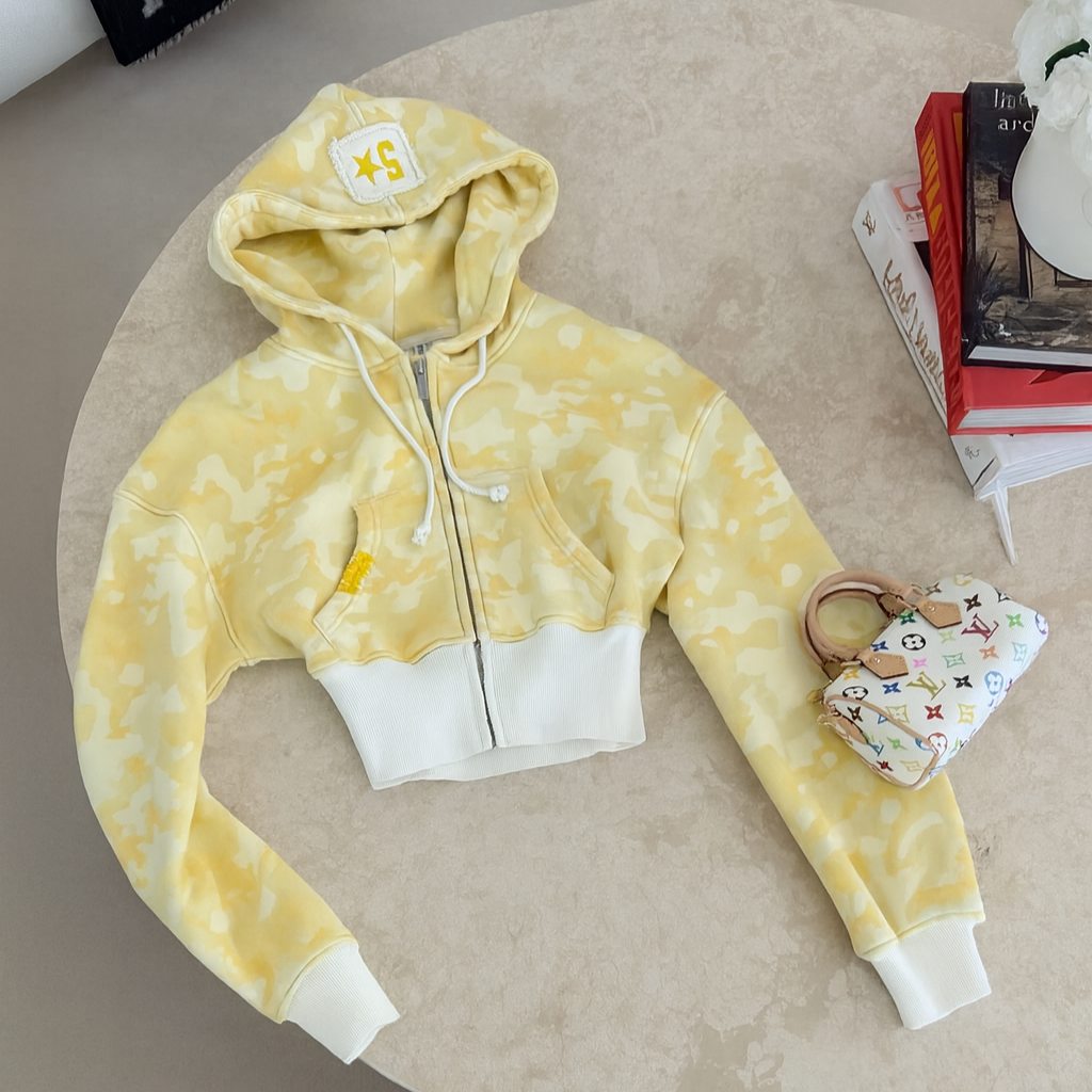 "Camo Star" Zip Up Hoodie